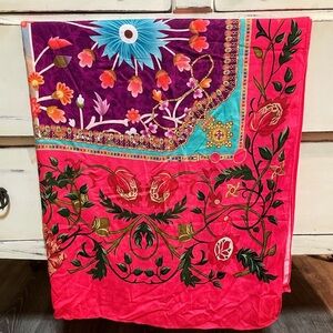 Bright Floral Shawl / Dupatta – 87” x 37”